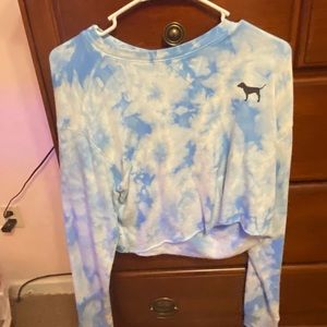 Victoria’s Secret pink tie-dye crop top (L)